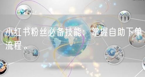 小红书粉丝必备技能：掌握自助下单流程。
