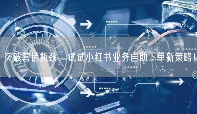 突破营销瓶颈，试试小红书业务自助下单新策略！