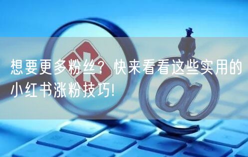 想要更多粉丝？快来看看这些实用的小红书涨粉技巧!