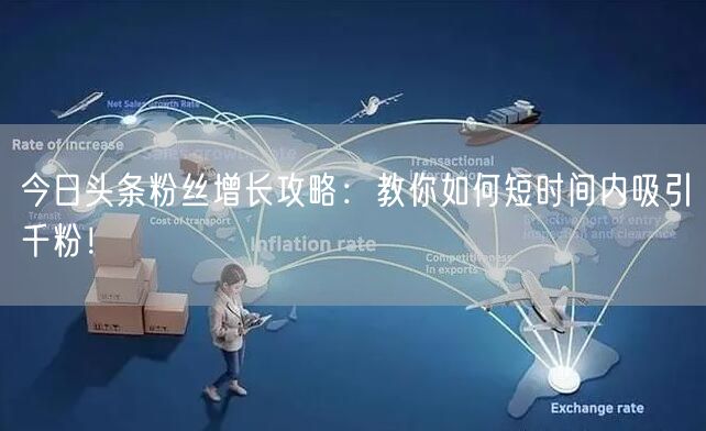今日头条粉丝增长攻略：教你如何短时间内吸引千粉！