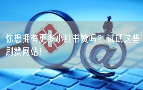 你想拥有更多小红书赞吗?试试这些刷赞网站!